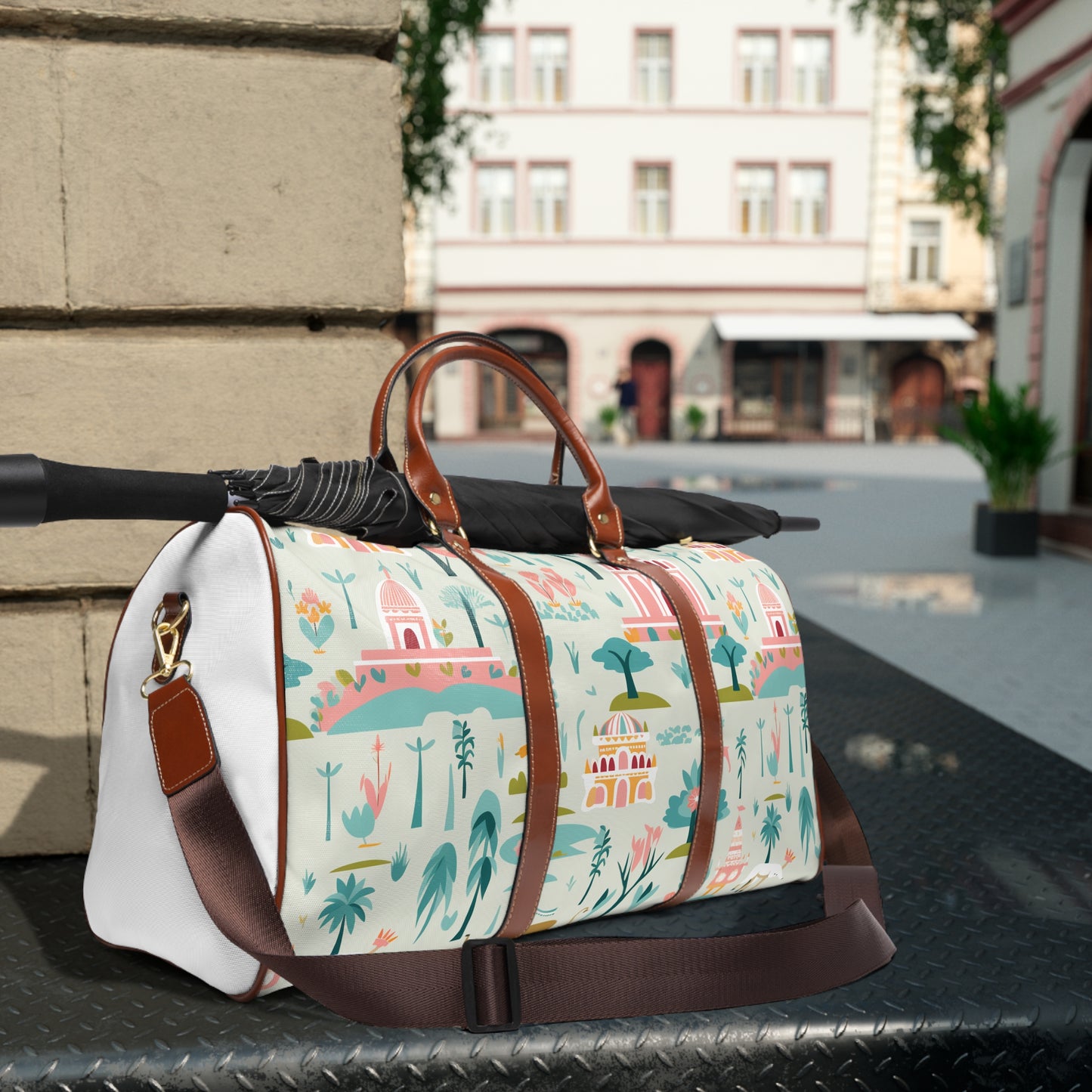 Far Off Lands Waterproof Travel Bag