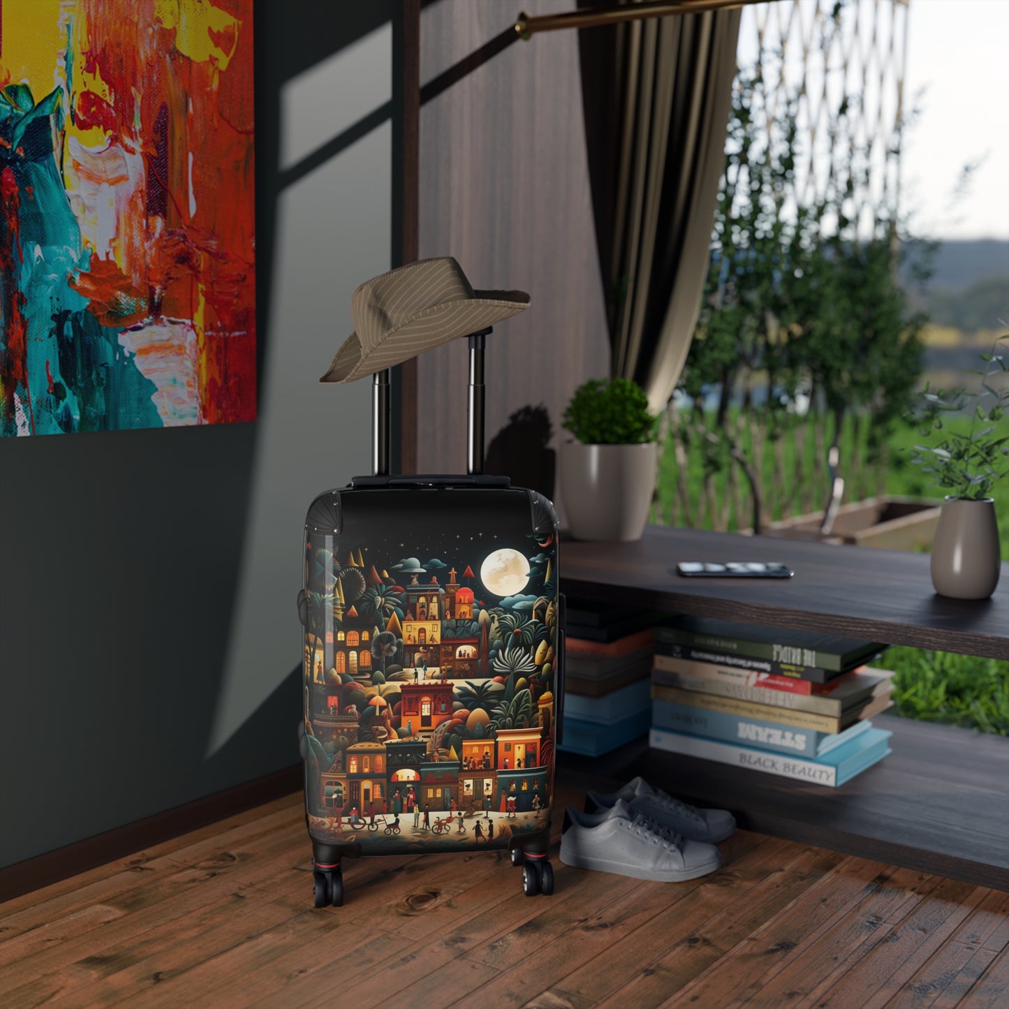 Mexican Night Village -1 Hardshell Suitcase