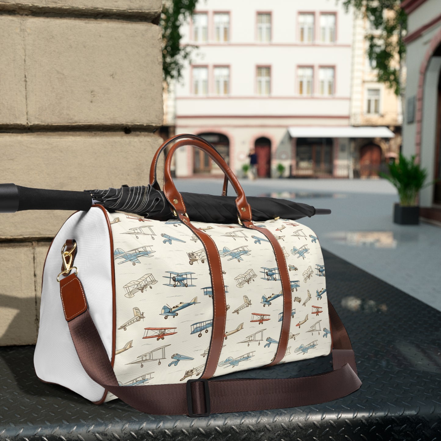 Flying Machines Design Waterproof Travel Bag