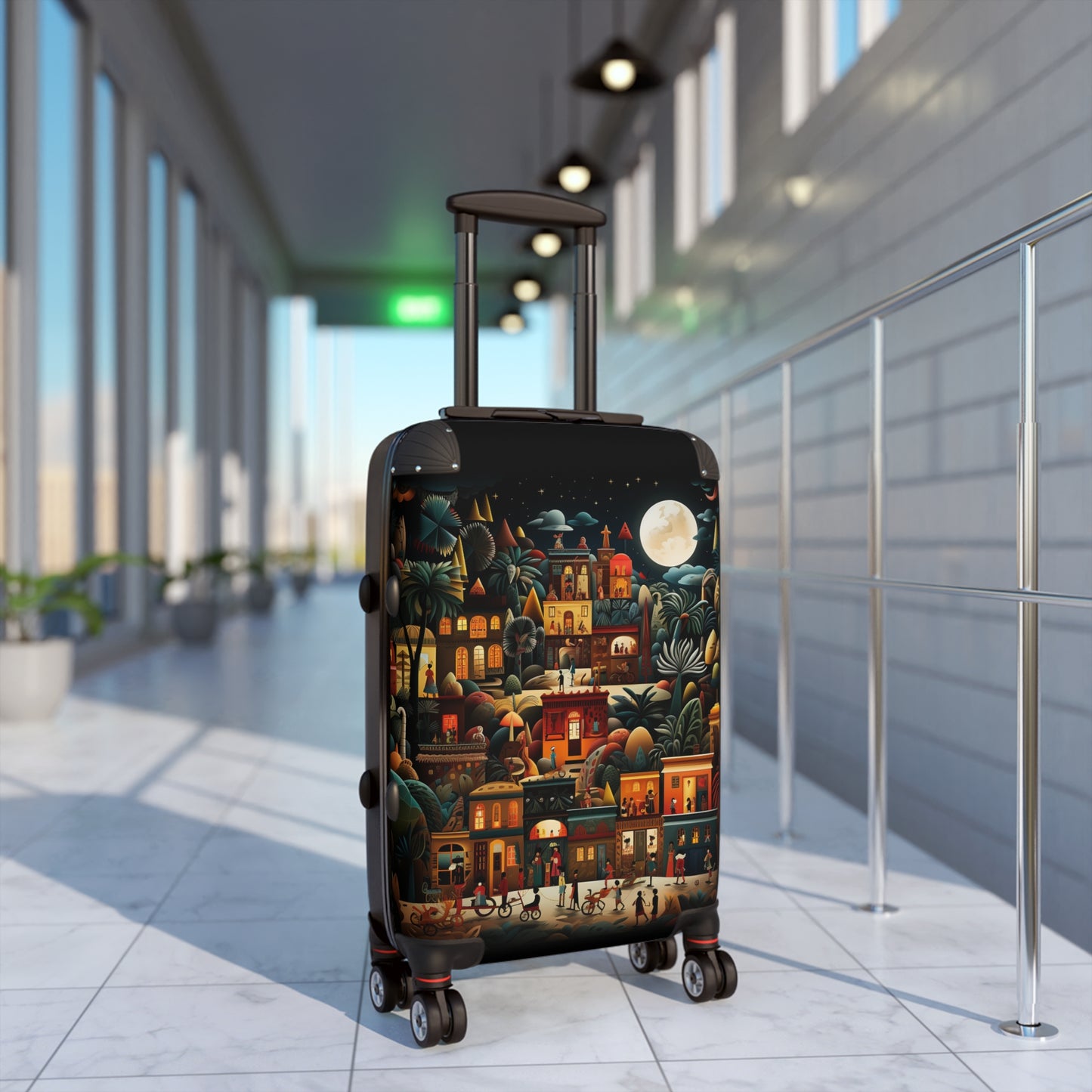 Mexican Night Village -1 Hardshell Suitcase