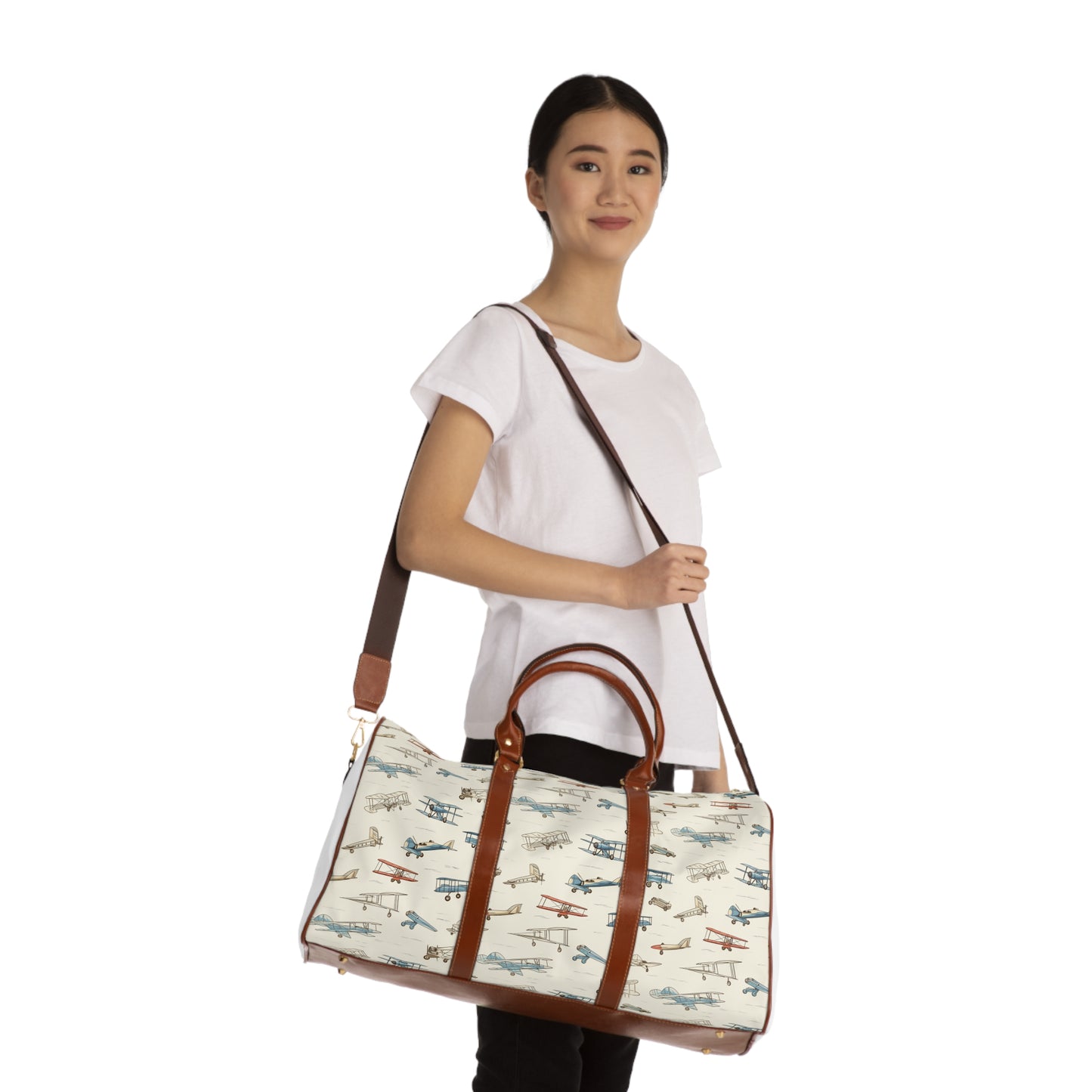 Flying Machines Design Waterproof Travel Bag