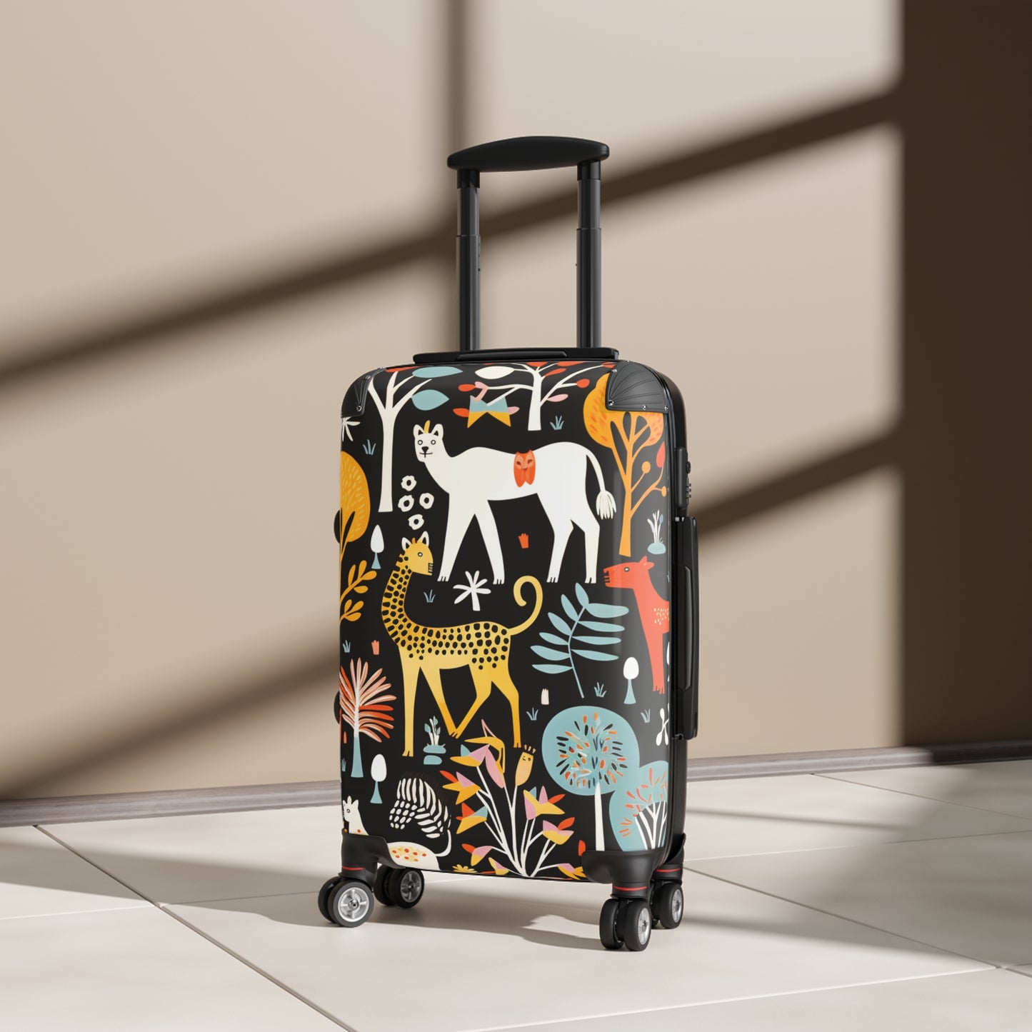 Mary Blair Inspired African Wildlife Design Hardshell Suitcase