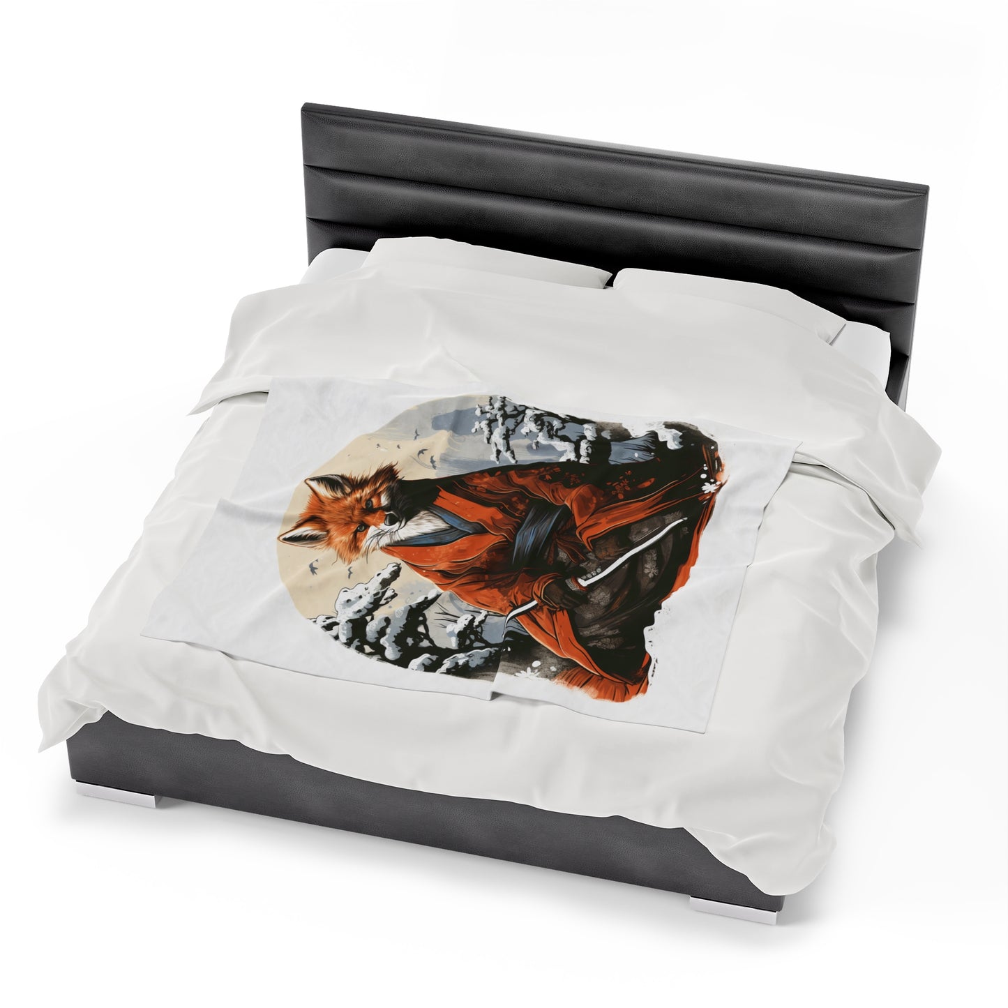 Samurai Fox Children's Velveteen Blanket