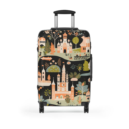 Mary Blair Inspired Printed Hardshell Suitcase with Thailand Design