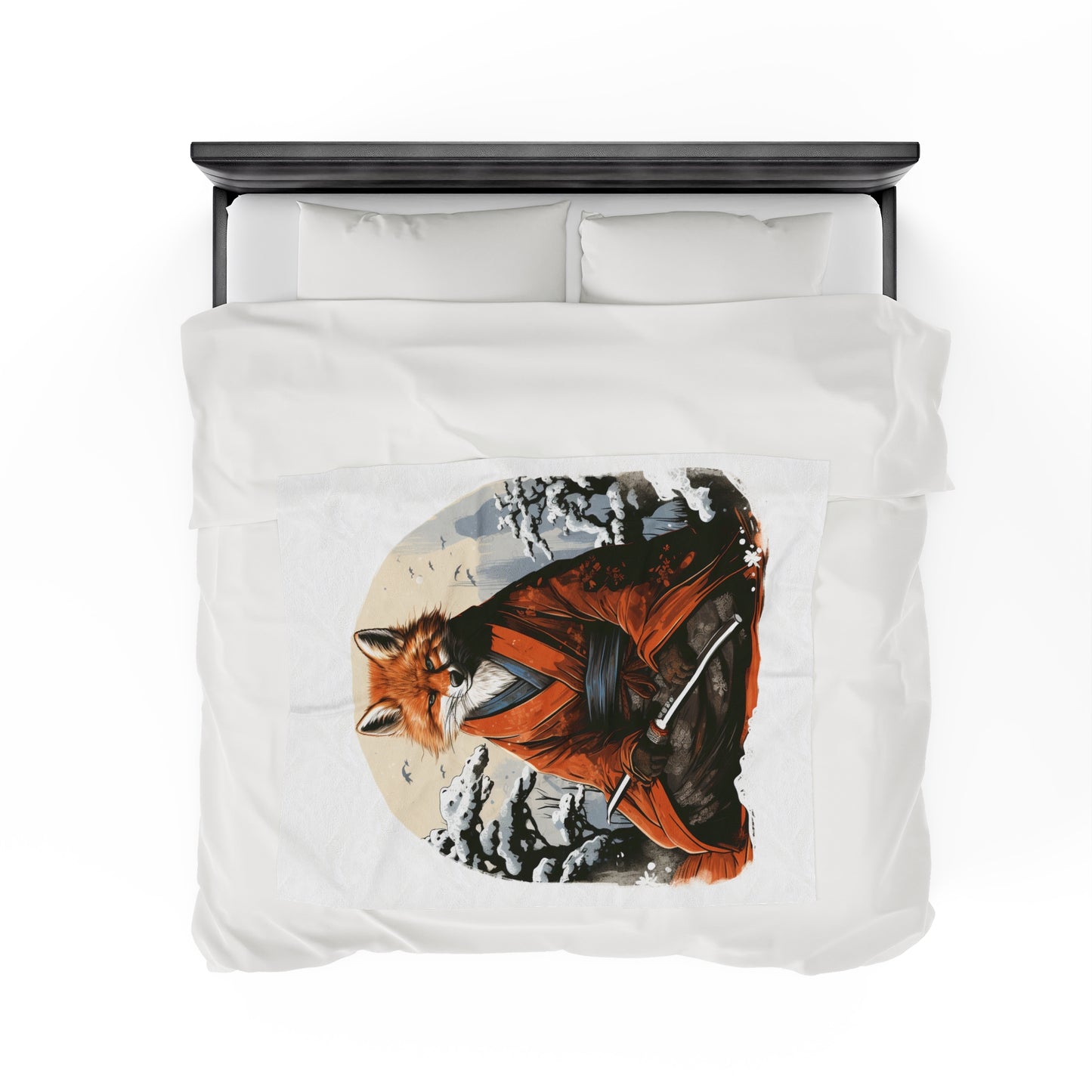 Samurai Fox Children's Velveteen Blanket