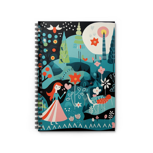 Spiral Bound Notebook - Princess Design